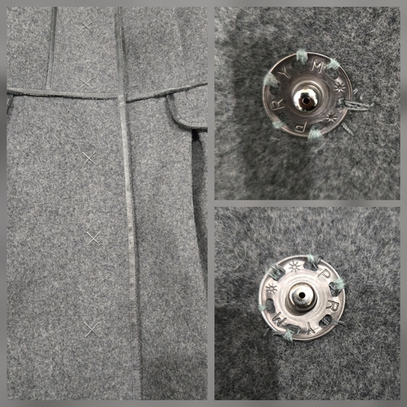 Vintage Y2K Philosophy di Alberta Ferretti Mock-Neck Trench Coat Size 2 - Picture 9 of 11